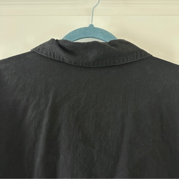 Vintage Jane Ashley Black Painted Beaded Button Up Shirt Women’s Plus Size 2X - Picture 10 of 16